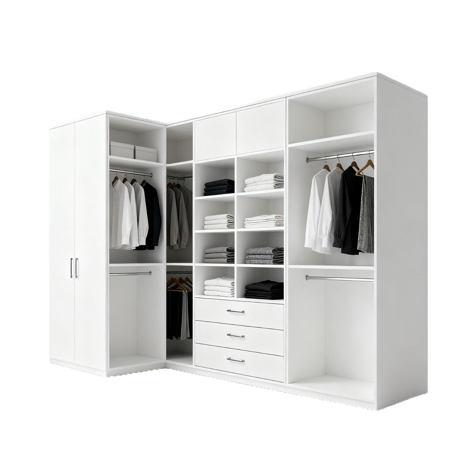 Foshan Guangzhou Whole House Custom Aluminum Alloy Home Bedroom Cloakroom Wardrobe Modern Minimalist Light Luxury Source Factory