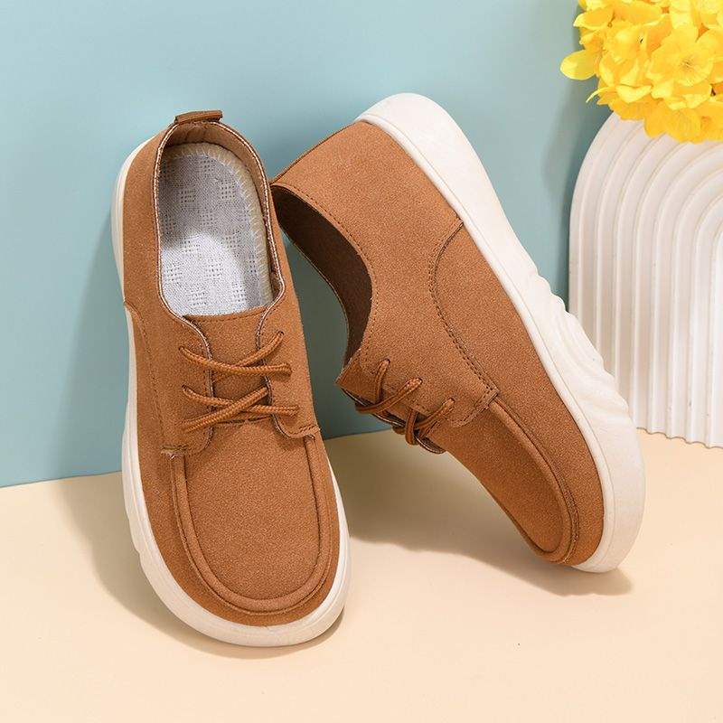Spring and Autumn2025New Casual Shoes Soft Thick Sole Wear-Resistant Breathable Soft Old North Shoes Loafers Slip-On Trendy Shoes
