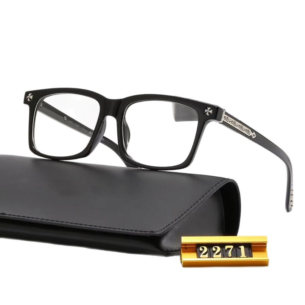 New style sunglasses for men and women with square frames2271Flat Mirror Classic Outdoor Travel Fashion Optical Glasses