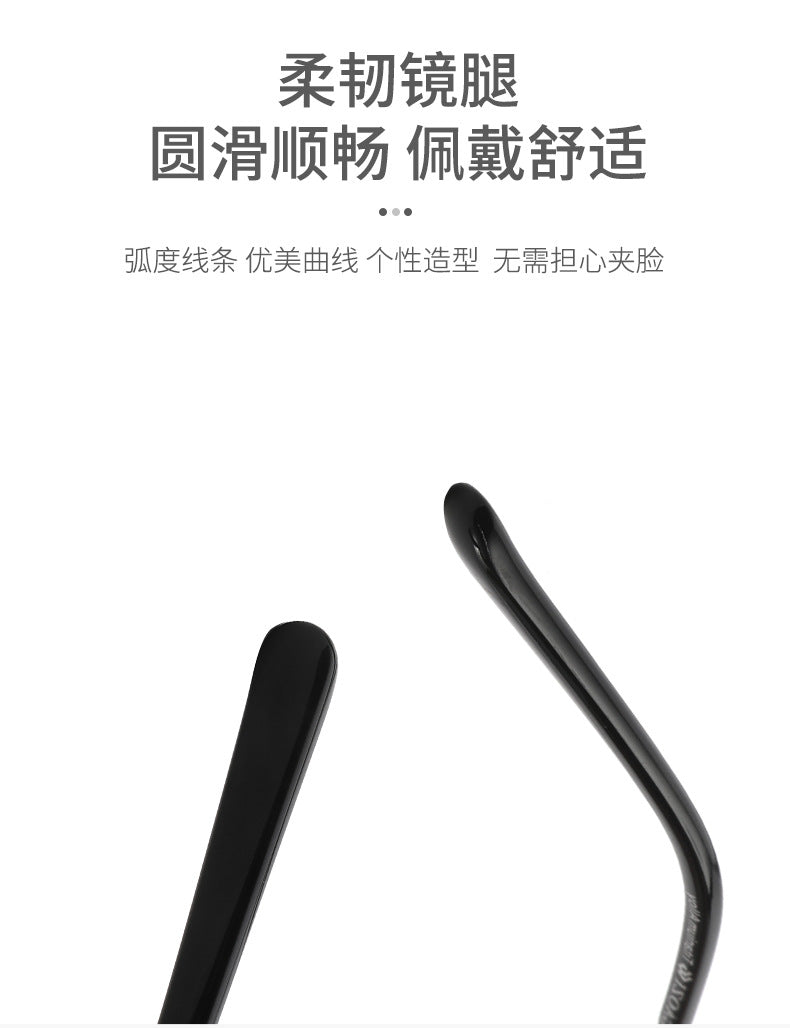Business Eyebrow Pure Titanium Optical Frame New Half Frame Glasses Titanium Alloy Metal Frame Titanium Frame