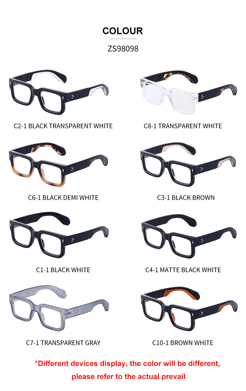 2025New Retro Square Frame Sunglasses for Men High-End European and American Retro Sunglasses Men's Trend sunglasses