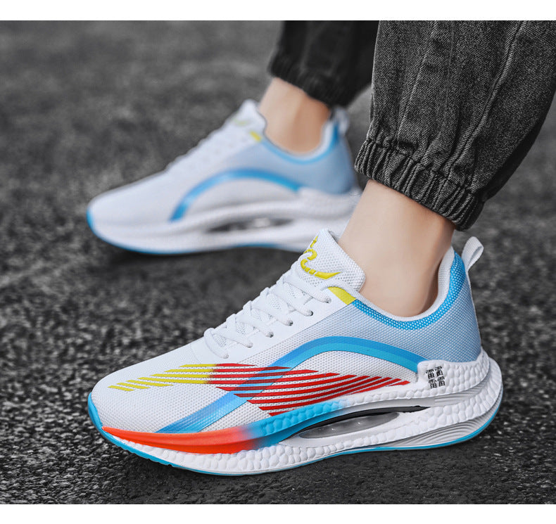2025Spring Sports Shoes Jueying Men's Casual Mesh Breathable Cushion Rebound Lightweight Running Shoes Breathable Comfortable