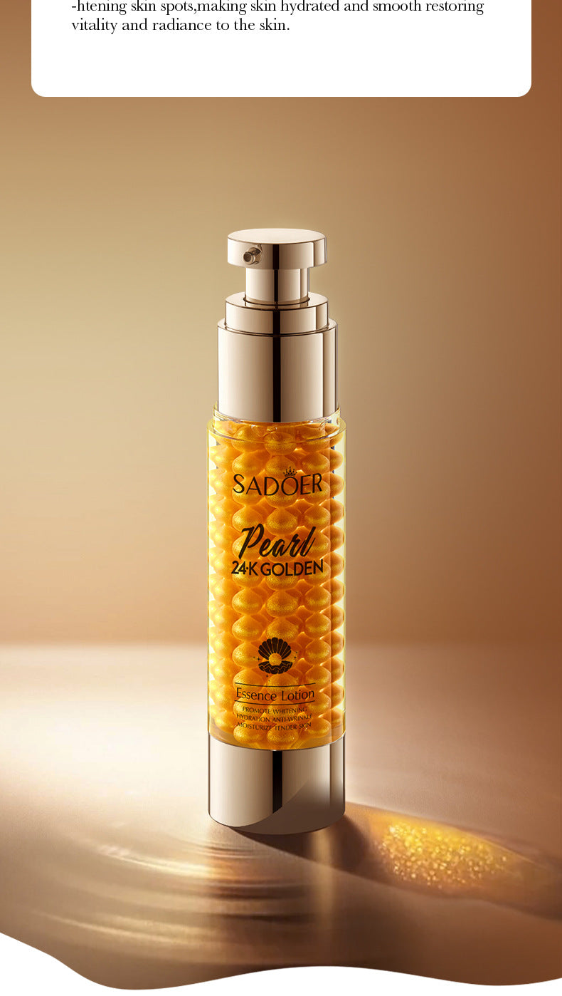 Full English24K Gold Collagen Pearl Essence Milk SADOER Moisturizing lotion  foreign trade wholesale