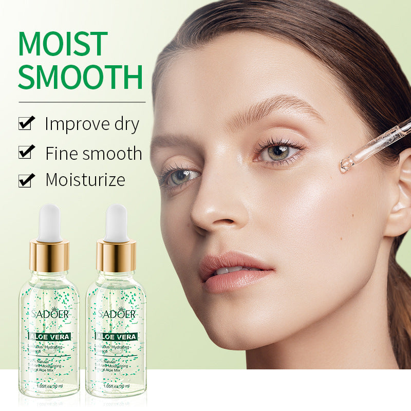 Full English Plant Essence Serum SADOER Aloe Vera Rose Chamomile Hydrating Moisturizing  Foreign Trade Wholesale