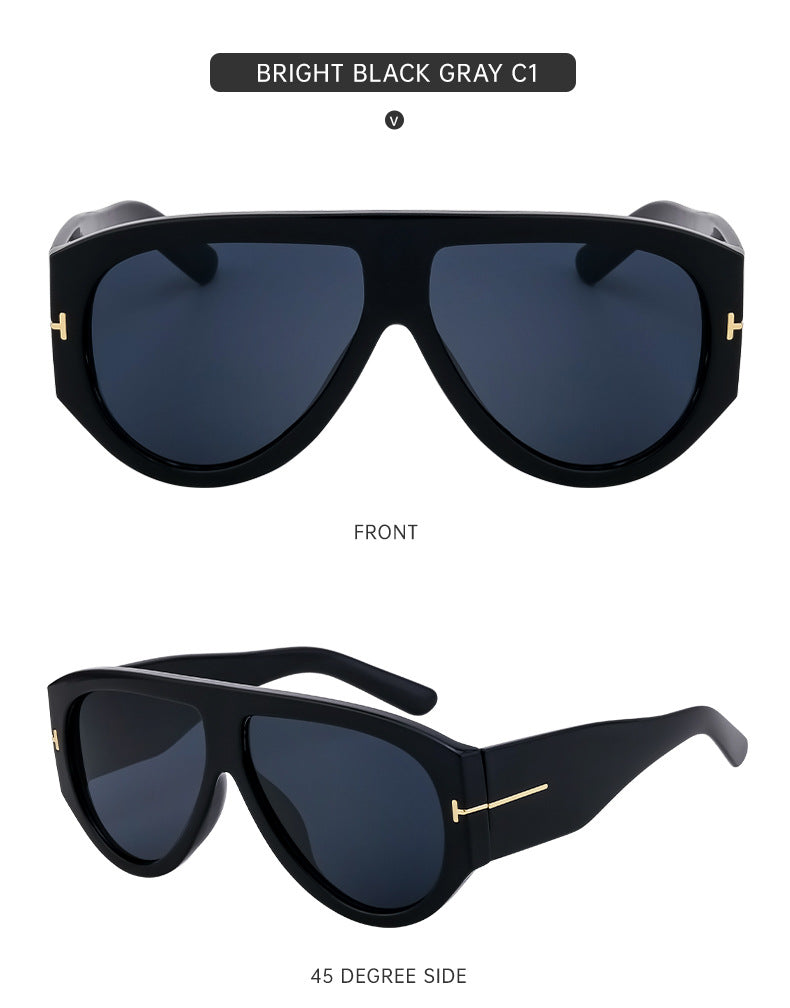 Large Frame Toad Sunglasses for Women Trendy European and American New Fashion Full Frame Sunglasses UV Protection Sun Glasses sunglasses