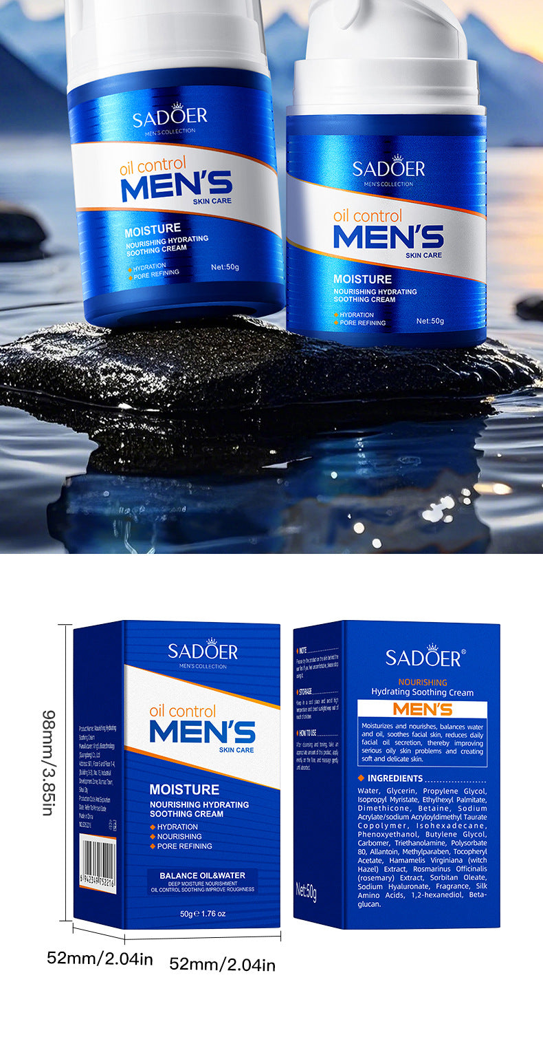 Cross-border Men's Face Cream Hydrating Moisturizing Cream Cross-Border Face Cream Export Manufacturer Wholesale
