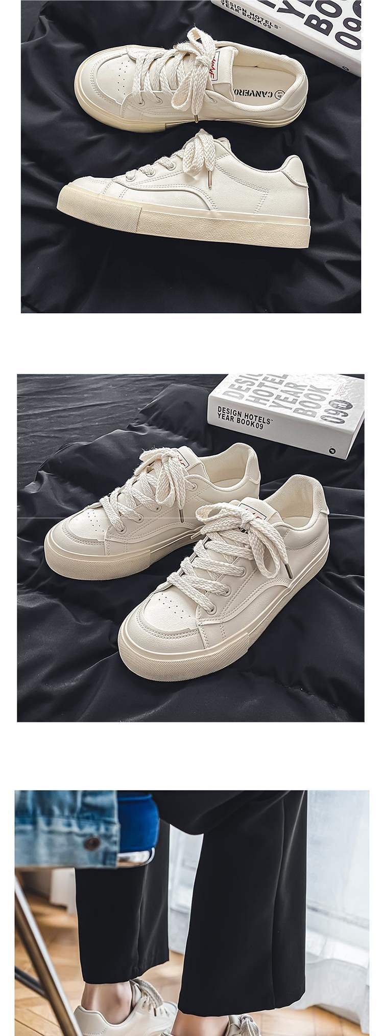 Men's Trendy Shoes2025New American Retro Niche Casual Sneakers ins Internet Celebrity Versatile White Sneakers