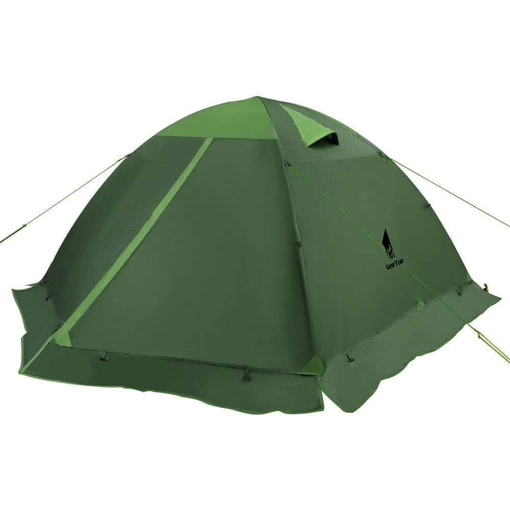 Canopy Tent for Outdoor Camping3-4Windproof and rainproof lightweight double-layer tent for outdoor climbing4-6People