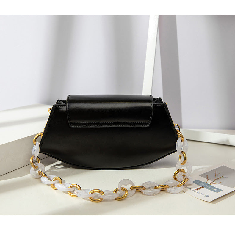 Women's Bag Korean Version Trendy Fashion New Style Personality Crossbody Bag Elegant Diamond Chain Simple Versatile Shoulder Bag