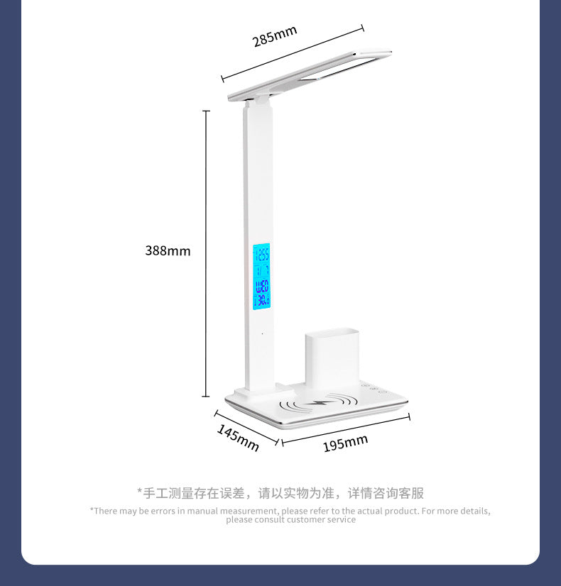 Customized Folding Perpetual Calendar Desk Lamp Student Dormitory Study Special Lamp Wireless Charging Bedroom Bedside Reading Lamp