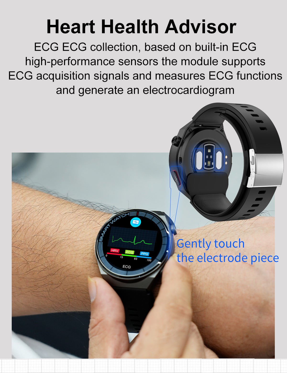 S22Air Pump Type Precision Blood Pressure Smart Watch ecg ECG Health Monitoring Blood Pressure Health Smart Watch