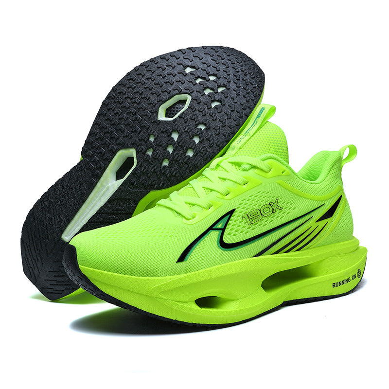 2025New Flying Wing Breathable Shock Absorption Running Shoes Summer Youth Racing Carbon Plate Lightweight Men and Women Sports Shoes