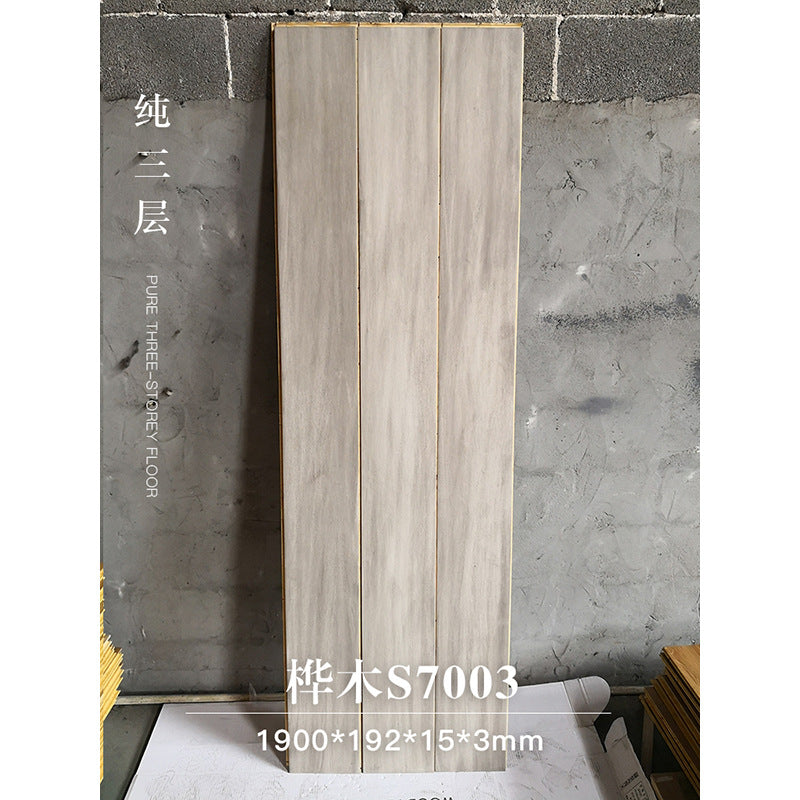 Door-to-Door Installation Old Three-Layer Large Board Pure Three-Layer Solid Wood Floor Oak Log3.0-4.0mm Underfloor Heating