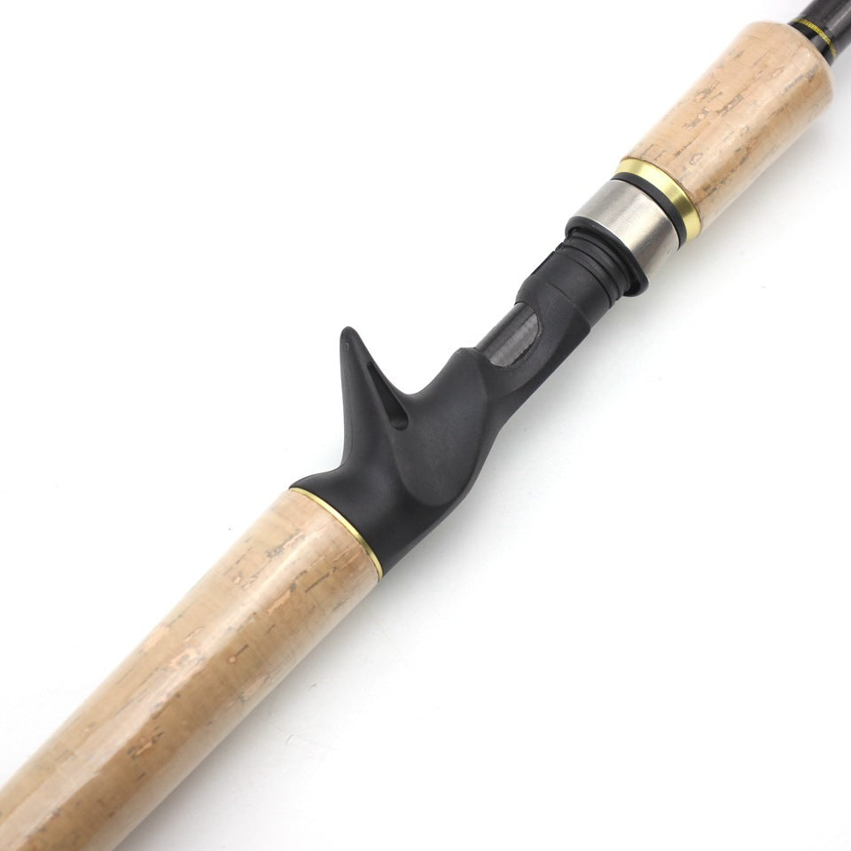 Wooden Handle Telescopic Lure Rod Ultra Short Ultra Light Straight Handle Lure Rod Bass Rod Popular in Europe and America