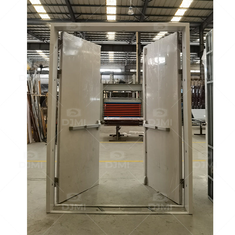 Certified Fire Rated Security Steel Door Building Exit Steel Door Fireproof Safety Steel Door for Hospital School Project
