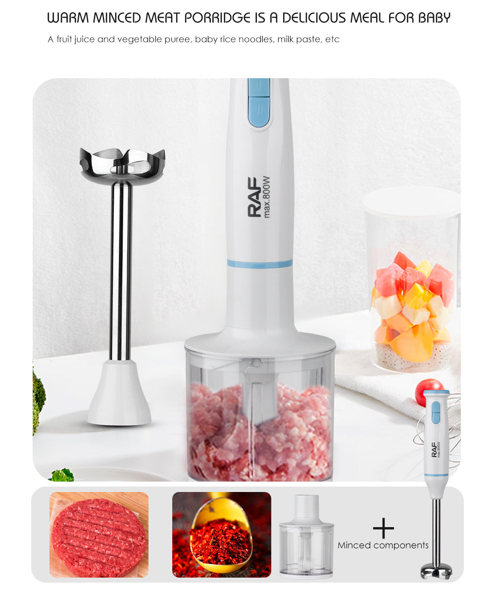 RAF 220V Handheld Food Processor Blender Multi-Functional Meat Grinder Mixer Stick