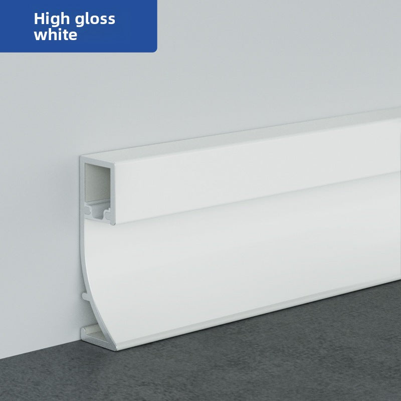 Aluminum alloy luminous baseboard, embedded luminous baseboard LED Aluminum alloy skirting board with light strip