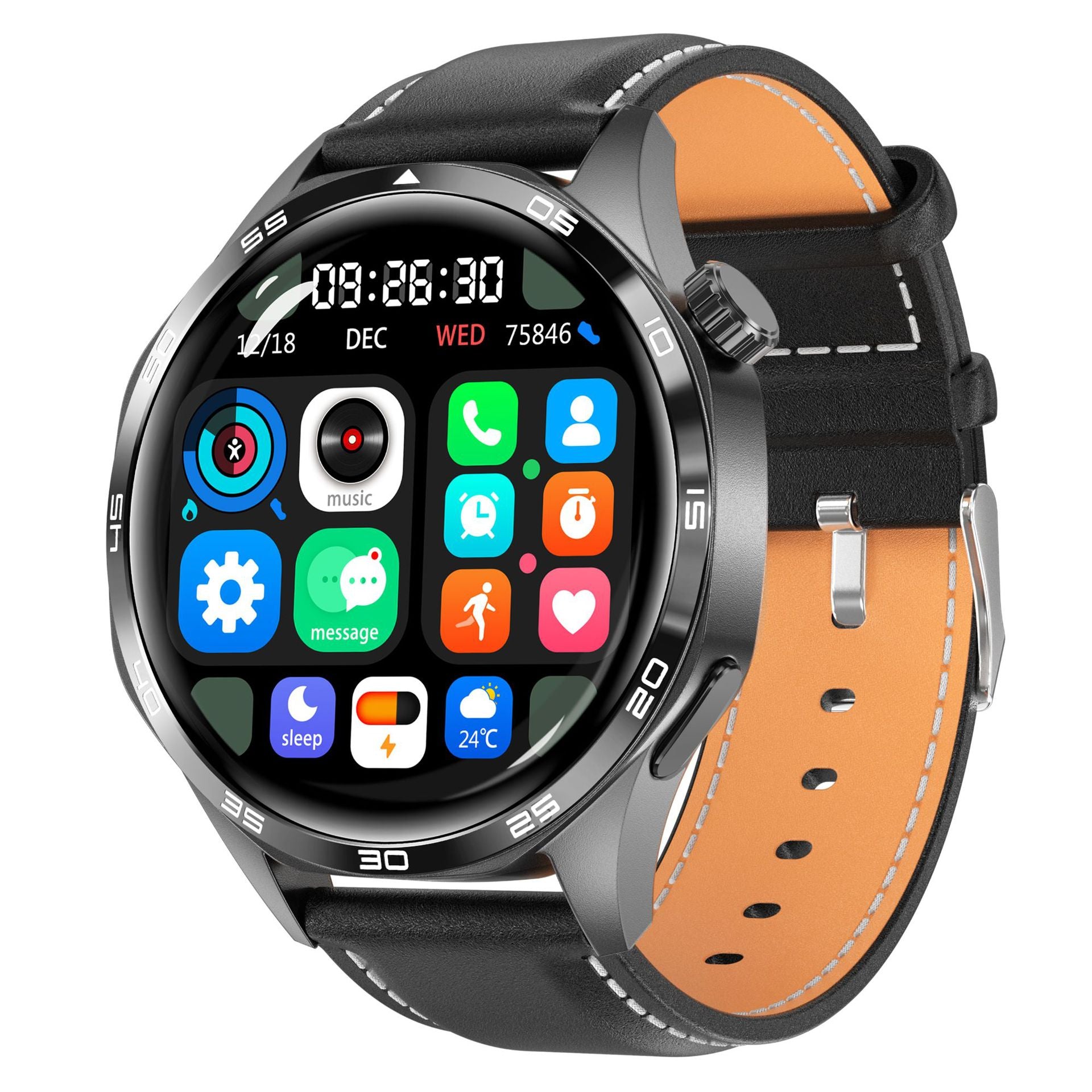 Watch5 Pro Smart Watch1.52inch Bluetooth Call True Heart Rate Pedometer Sleep Monitoring Sports Watch