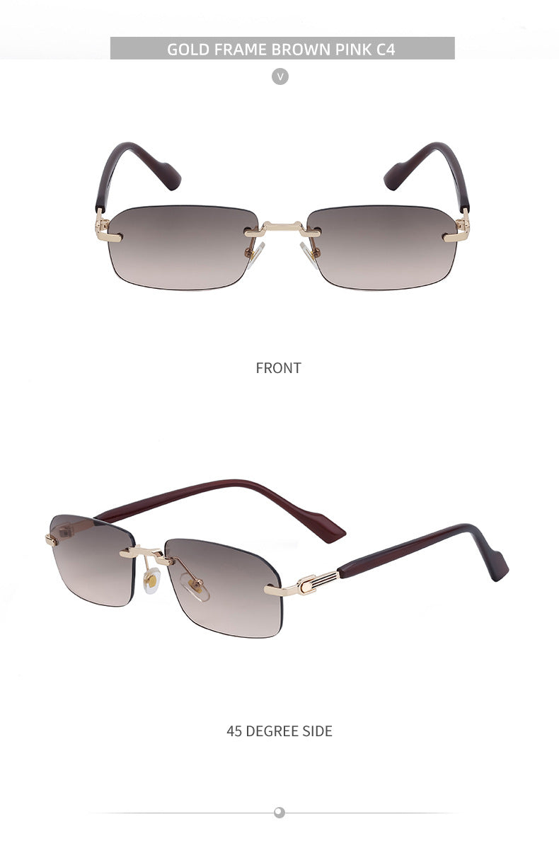 European and American new style square frame sunglasses for women INS Windproof Sunglasses for Men Driving Glasses sunglasses