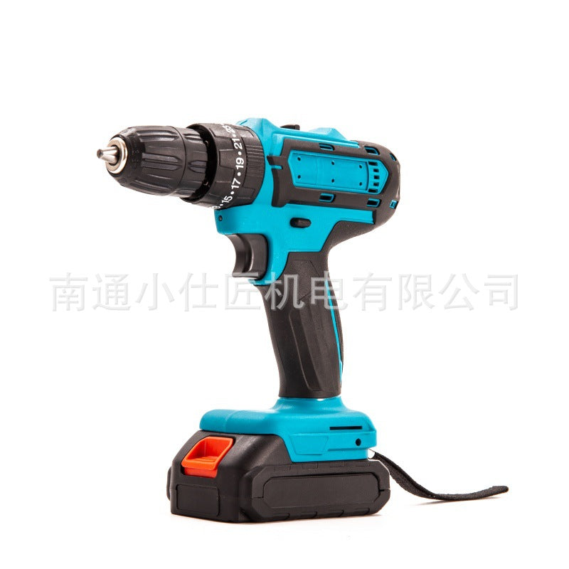 21v Cordless Drill Rechargeable Small Household Electric Screwdriver Pistol Drill Lithium Battery Tool Multi-Function Drilling Drill