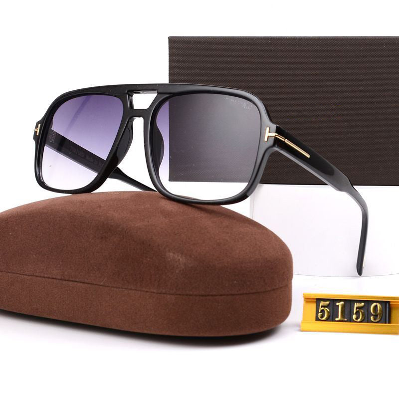 European and American pilot retro double bridge sunglasses2024New style sunglasses UV protection trendy sunglasses