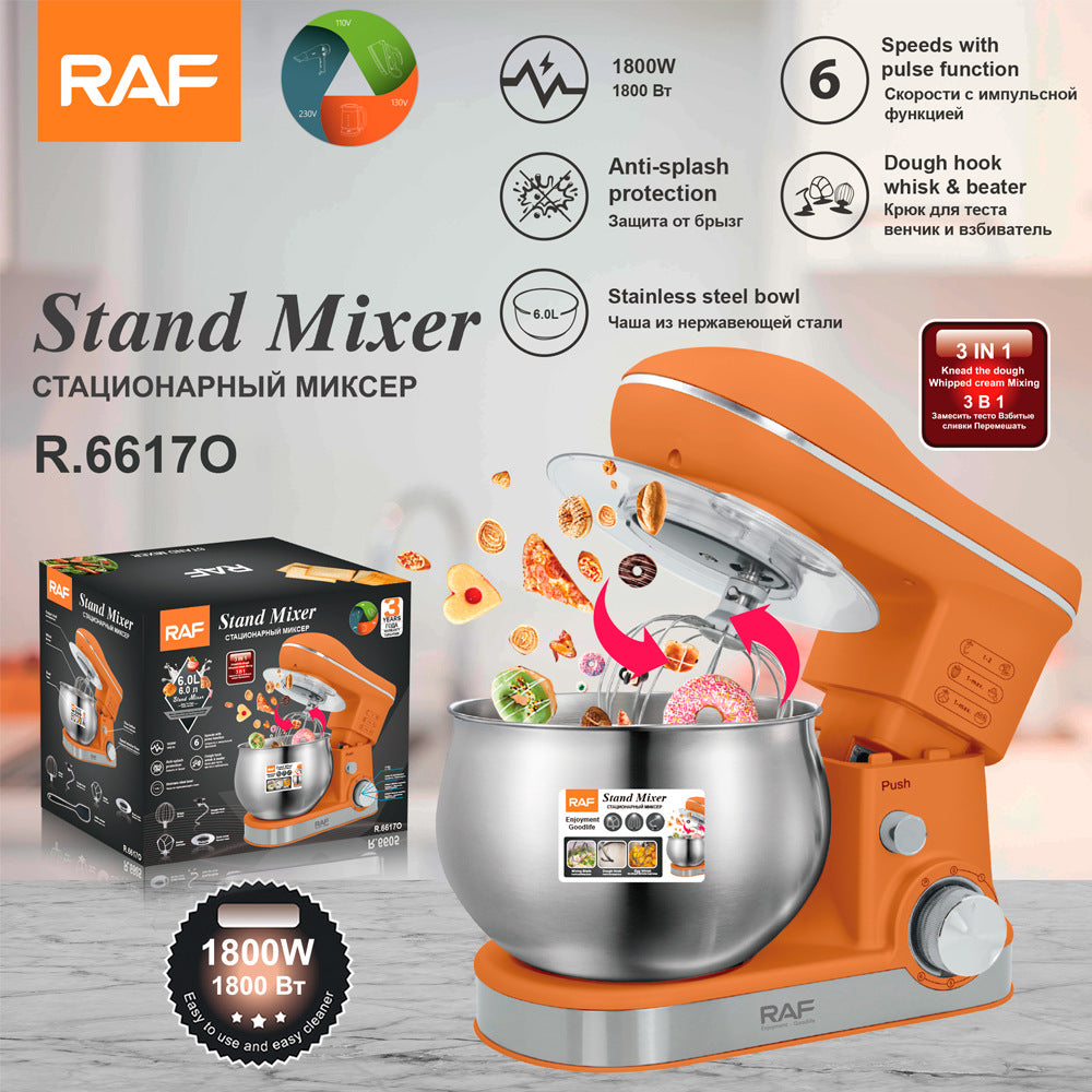 RAF European Standard Small Fully Automatic Dough Kneading and Fermentation Machine Household Multifunctional Cooking Chef Machine 6617