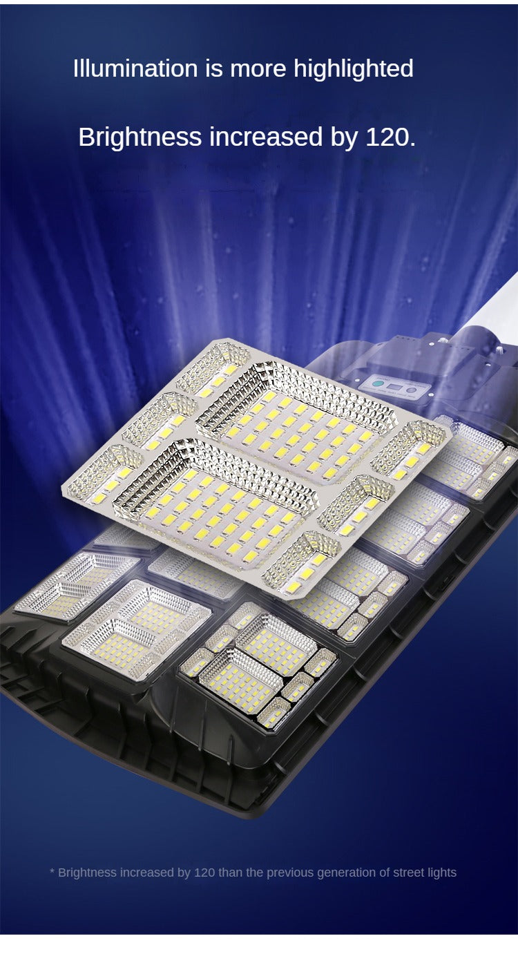 Outdoor Waterproof And Rainproof Solar 600W 1000W 120W Human Body Sensing Mode Light Control Mode Led Street Light