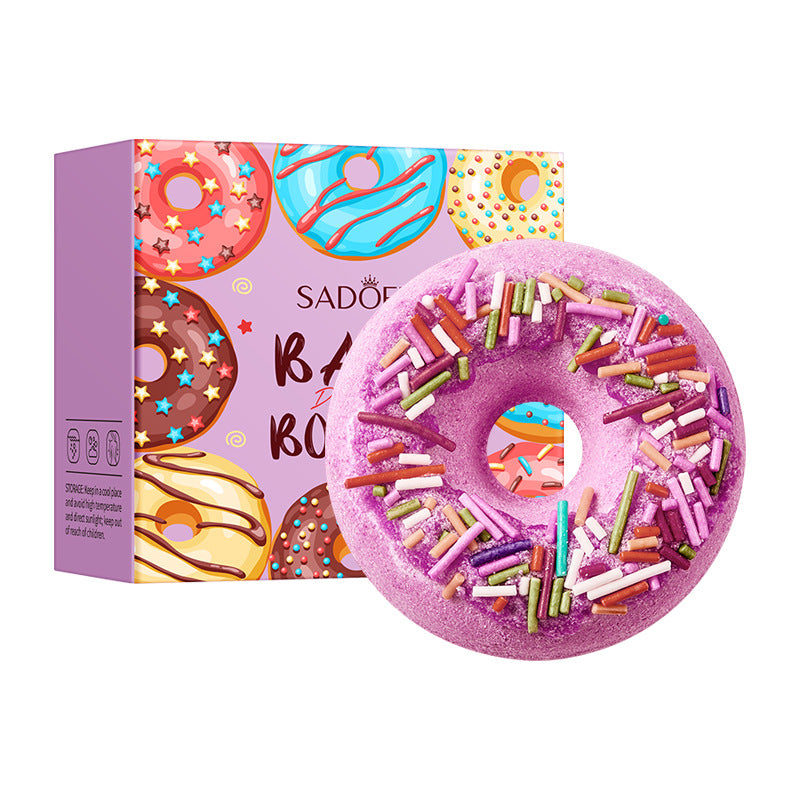Full English Macaron Donut Bath Salt Ball SADOER Clean Body Bath Salts  Wholesale