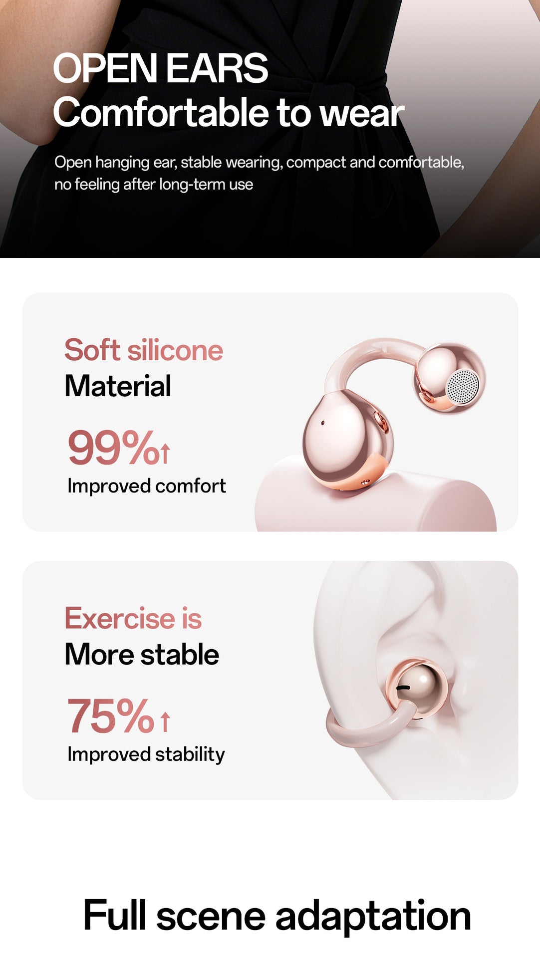 New E-commerce Model M106Simple Heart Long Battery Life High Appearance Mini Bag Style Wireless Bluetooth Earphones