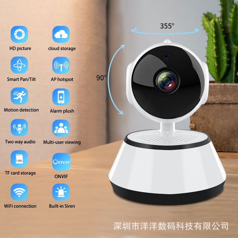 Wholesale Delivery V380Home Use Puppy Shaking Head Machine360Degree wifi HD Network Surveillance Camera Smart