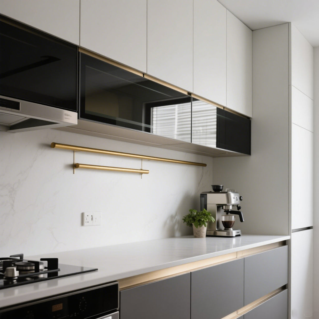 Frameless Aluminum Alloy Cabinet Door No Drilling Whole House Self-Installation Cabinet Door Stove Kitchen Door Panel Source Manufacturer