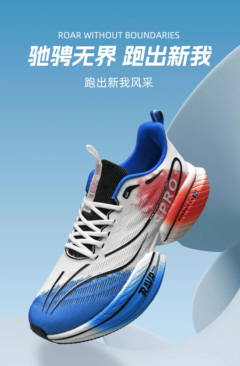 Red Rabbit8pro Carbon Plate Running Shoes Autumn Mesh Ultra-light Breathable Sports Shoes Men and Women Couples All-match Casual Running Shoes