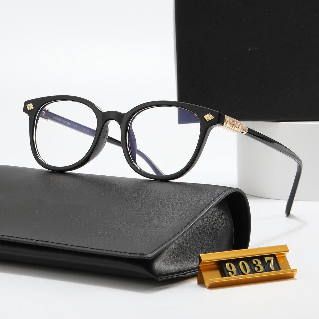 New style sunglasses for men and women with square frames9037Flat Mirror Classic Outdoor Travel Fashion Optical Glasses