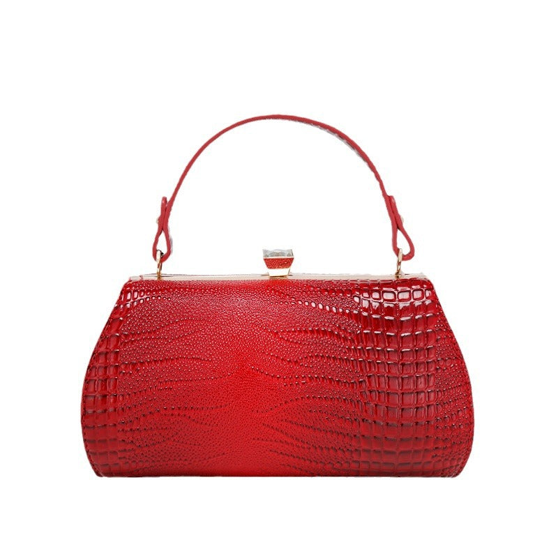 Chain Shoulder Crossbody Small Bag Socialite Party Bag2024New versatile large-capacity clip women's bag