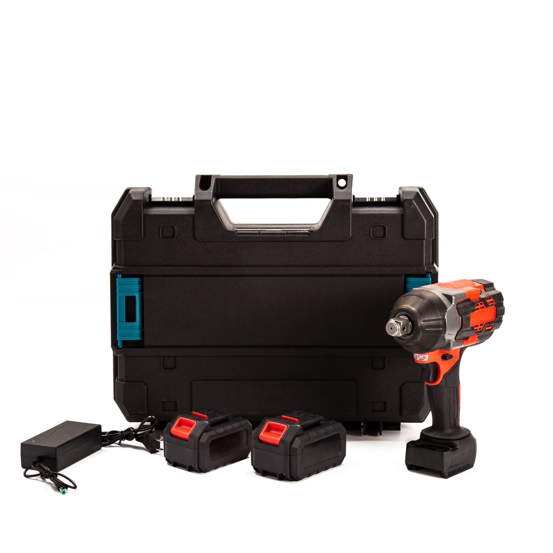 Cross-Border Foreign Trade Model One Battery One Charger Drill Tightening Electric Wrench Brushless Lithium Battery Tool Impact Wrench