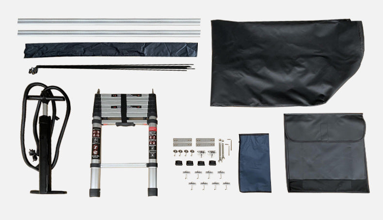 Self-Driving Tour Car Tent Outdoor Camping Black Mountaineering Windproof Waterproof Portable Inflatable Rooftop Off-Road