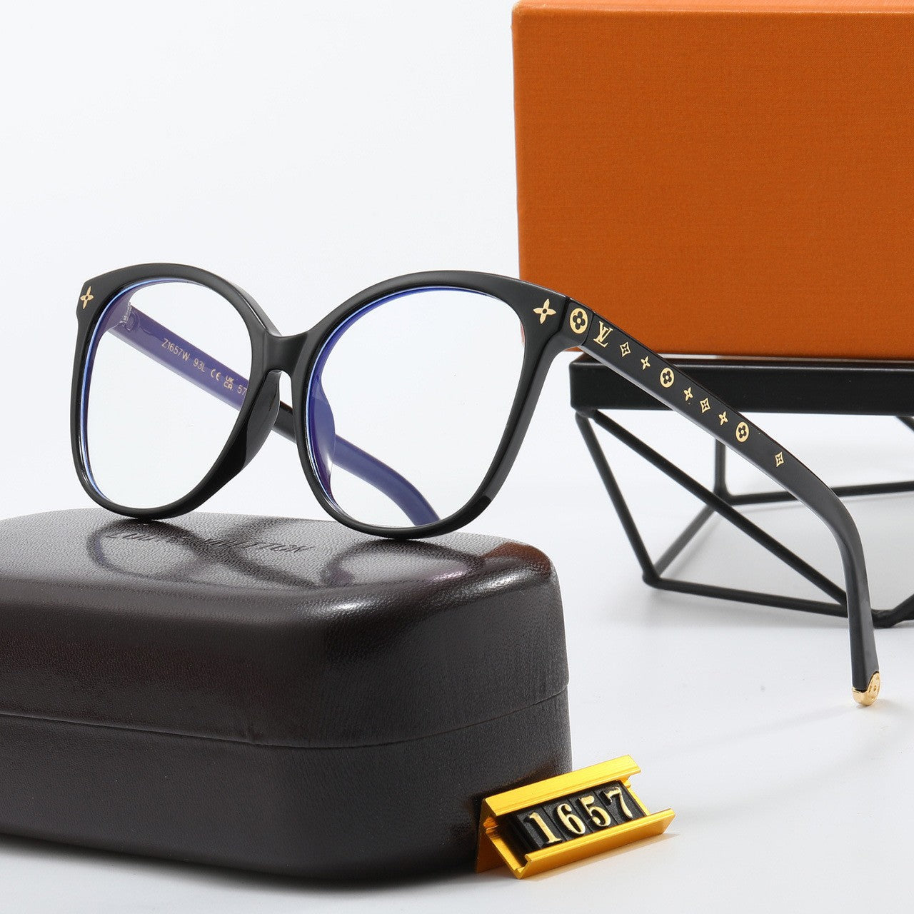 Ouyang Nana Glasses Large Frame Oval Plain Mirror Light Blocking Fashion Versatile Sunscreen Sunglasses for Women UV Protection