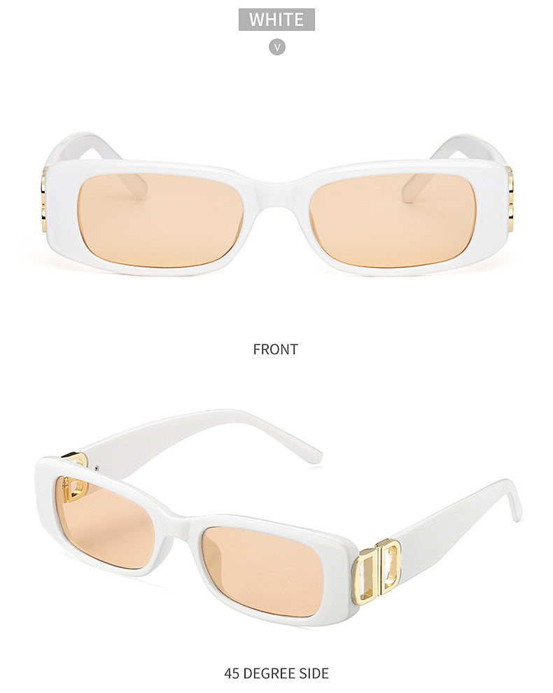 New Small Frame Sunglasses for Women, European and American Fashion, Internet Celebrity Style, High-End Glasses Trend sunglasses