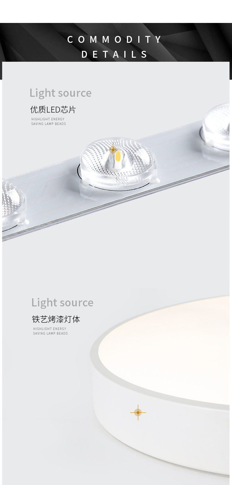 led Ceiling Light Round Bedroom Room Light Nordic Macaron Home Dining Room Study Hallway Balcony Lighting