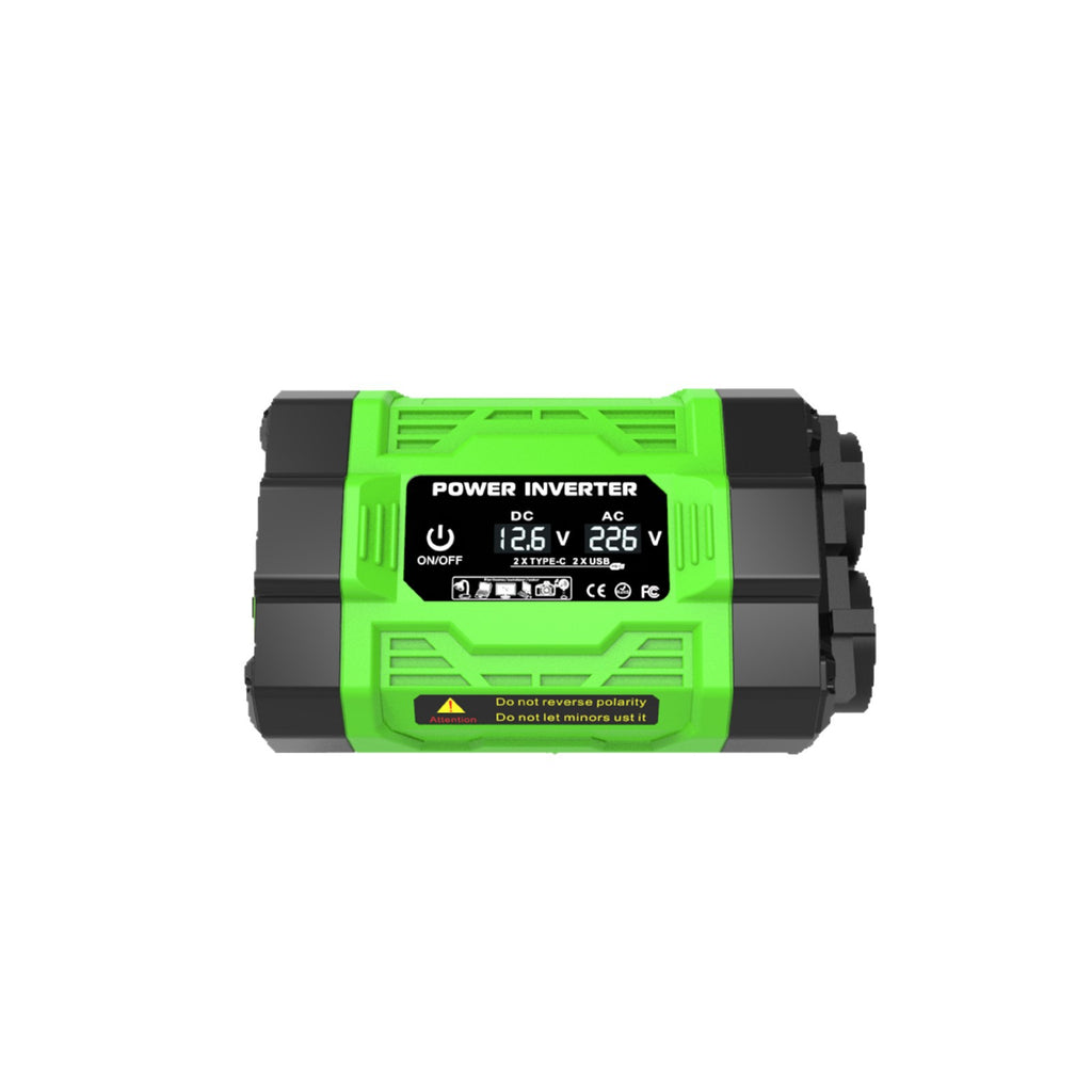 US Standard Socket Car Inverter200W 300W 600W12V Turn110V Dual Socket Dual USB Double Type-C