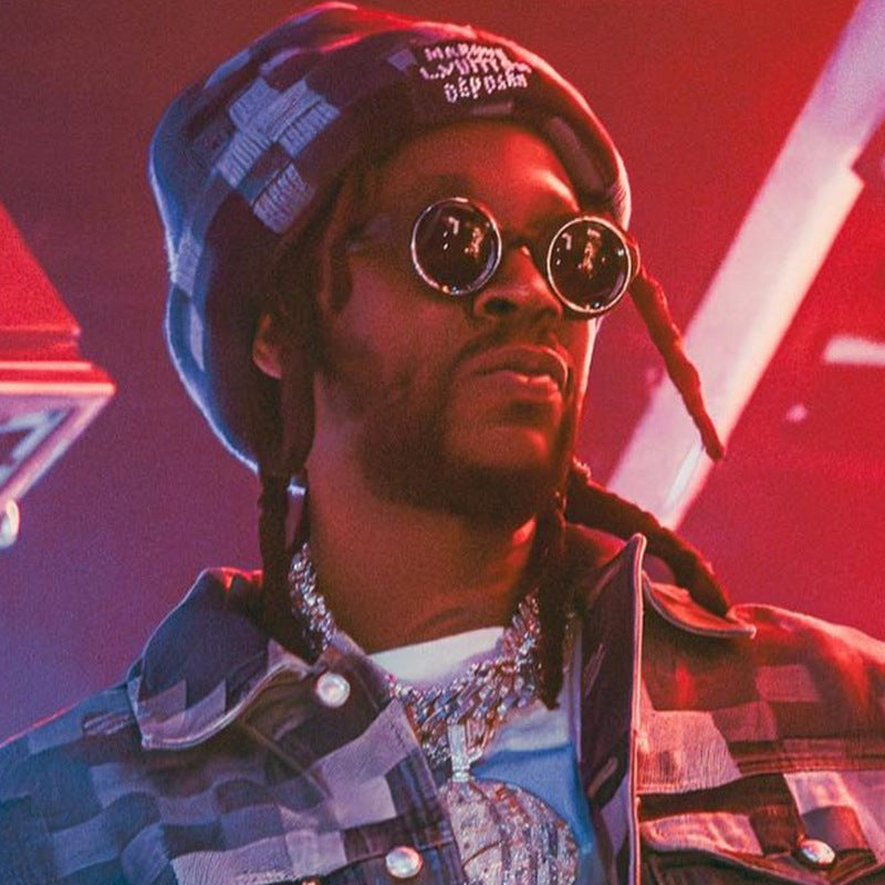 Sunglasses European and American Fashion Round Frame Sunglasses Men's High-end Sunglasses Men's Wholesale sunglasses