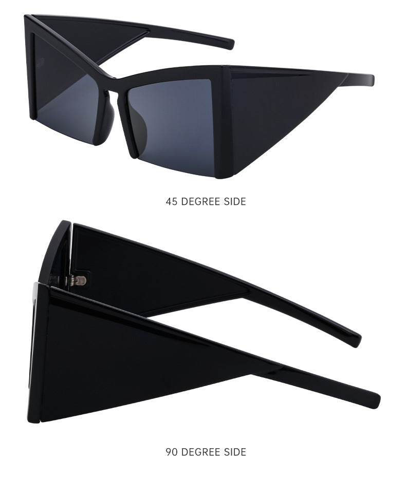 European and American Retro Large Frame Sunglasses for Women, Unique Cat Eye Sunglasses, Wholesale Glasses for Women sunglasses