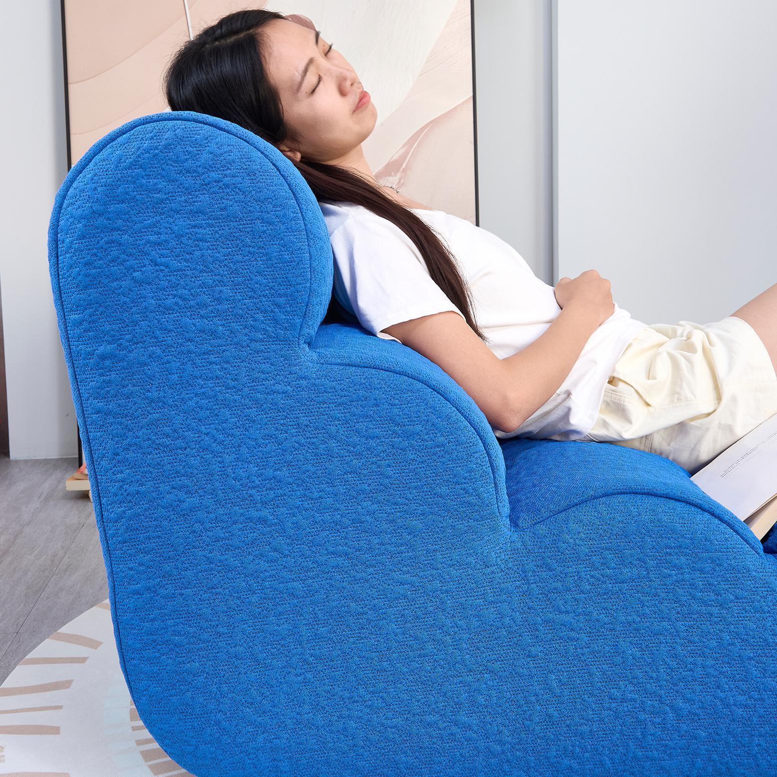 Overseas Version Lazy Sofa Tatami Single Chair Nordic Designer Leisure Chair Living Room Compression Sofa