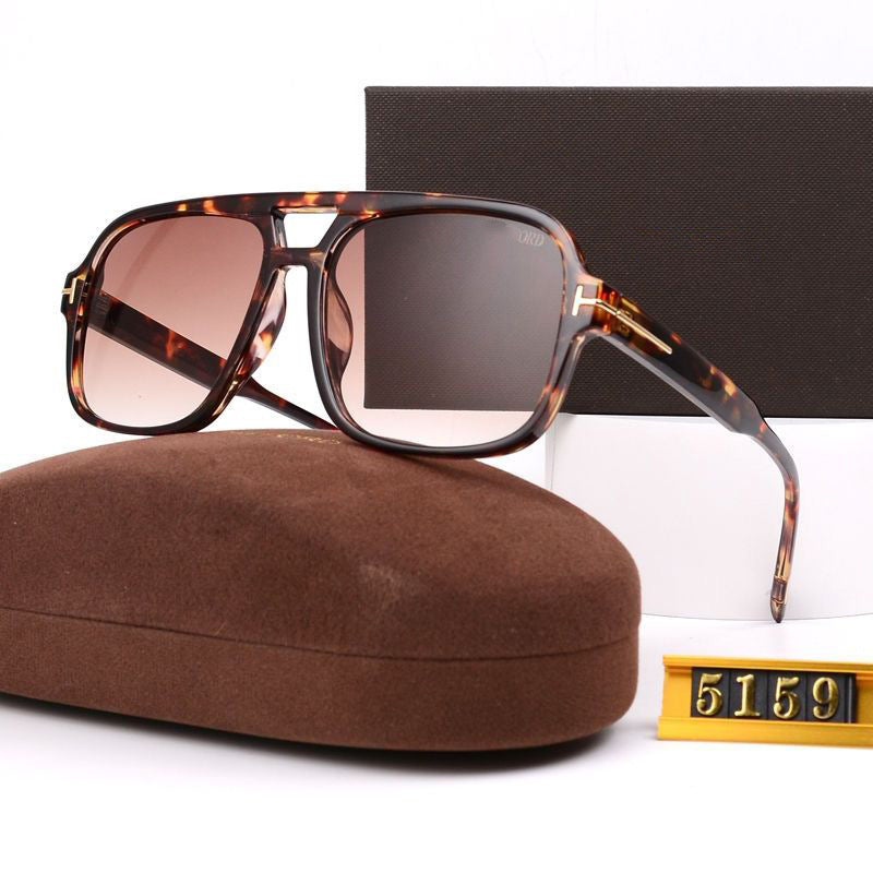 European and American pilot retro double bridge sunglasses2024New style sunglasses UV protection trendy sunglasses