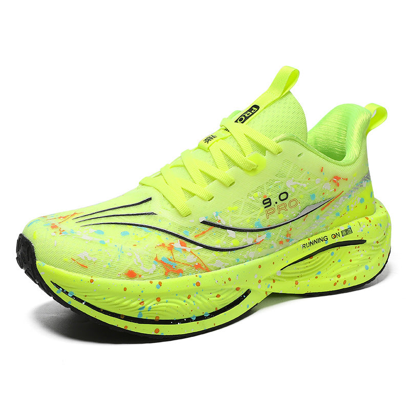Red Rabbit9pro Luminous Carbon Plate High Elastic Cushioning Women Running Shoes Men Autumn Racing Training Non-Slip Cushioning Sneakers