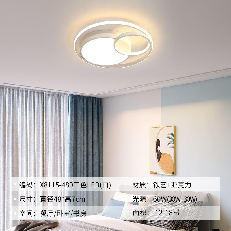 Light Luxury Nordic Ceiling Light for Living Room, Simple Modern Elegant Rectangular Creative Home Hall Master Bedroom Lighting