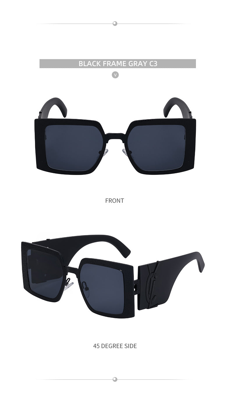 European and American Fashion Large Frame Sunglasses for Women, Sun Protection Outdoor Sunglasses, Wholesale Big Brand Glasses sunglasses