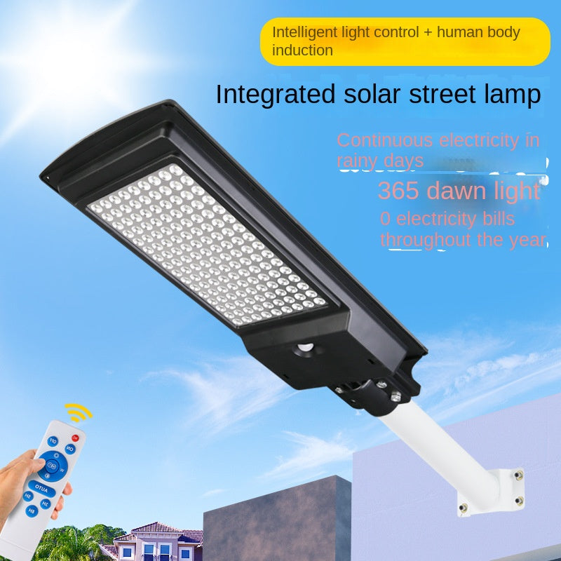Wholesale Integrated LED Solar Street Light Human Induction New Rural Household Outdoor Garden Lamp ABS Body IP65 for Road