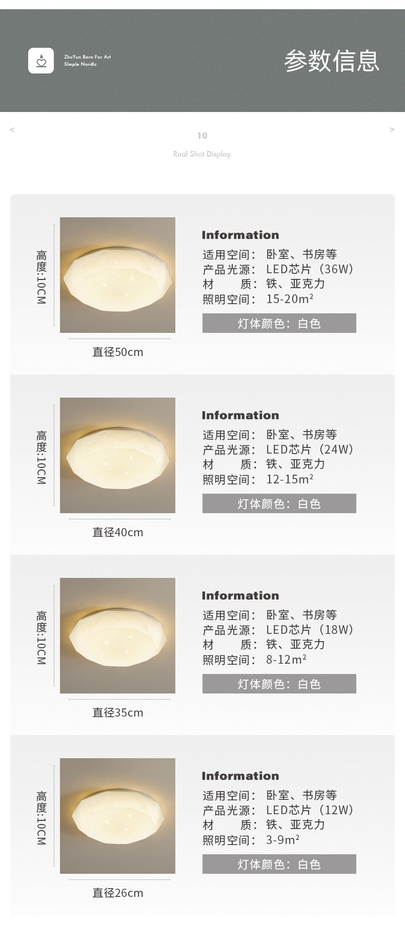 led Ceiling Light Modern Minimalist Living Room Light Round Bedroom Dining Room Light Balcony Corridor Lighting Engineering Ceiling Light