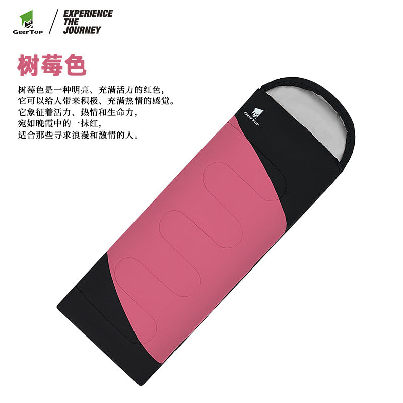 Envelope Style Spring and Autumn Adult Sleeping Bag Soft Thickened Indoor Nap Quilt Camping Portable Warm Sleeping Bag Outdoor